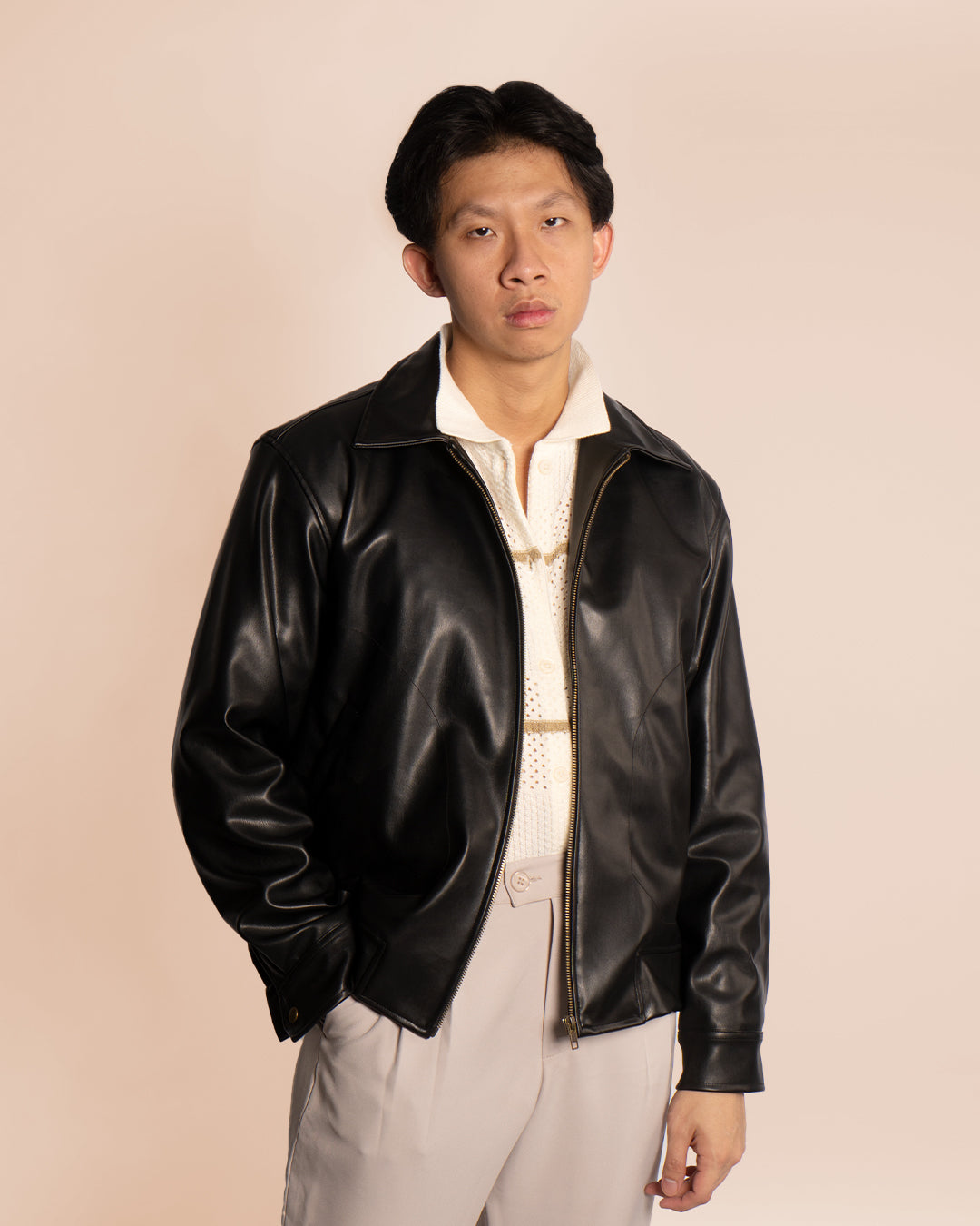 Polo Shirt Scuba Modern Fit Camel