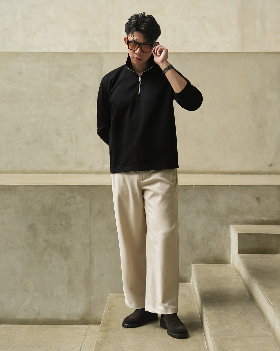 Half Zip Breeze Wear 2.0 - Black