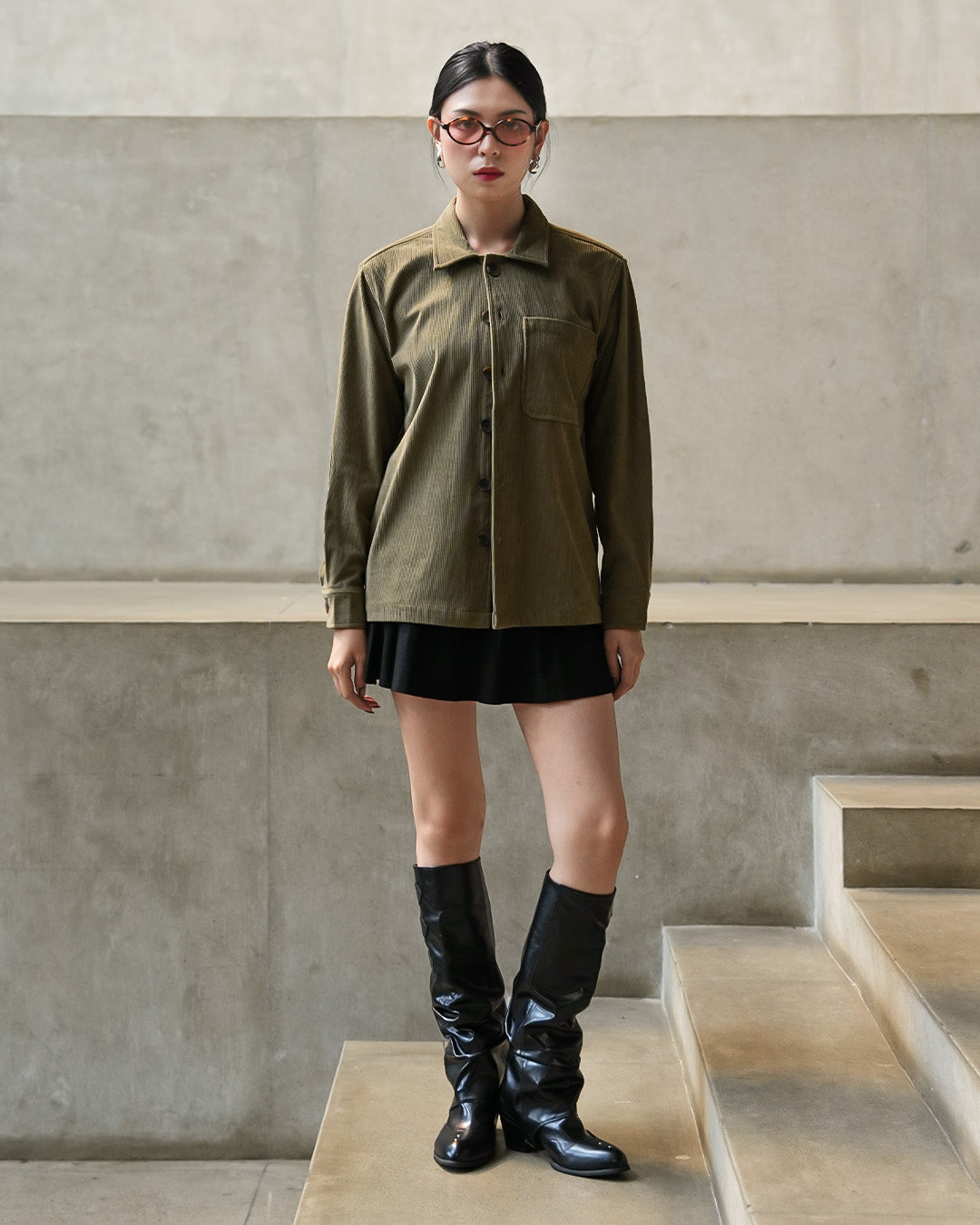 Overshirt Corduroy - Sage Green