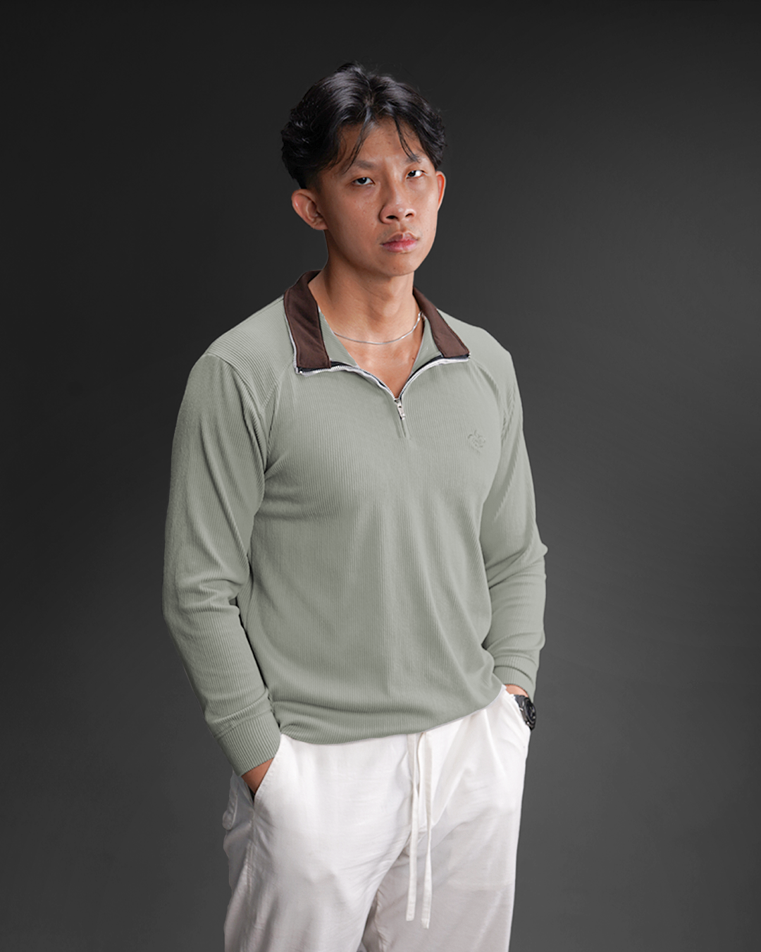 Polo Marvin IV Half Zip - Mint