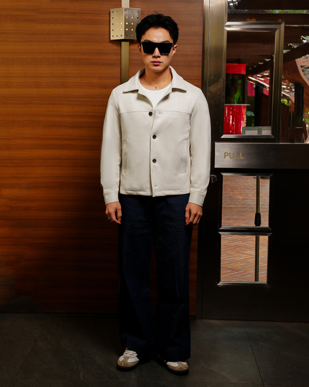 Minimal Button Suede