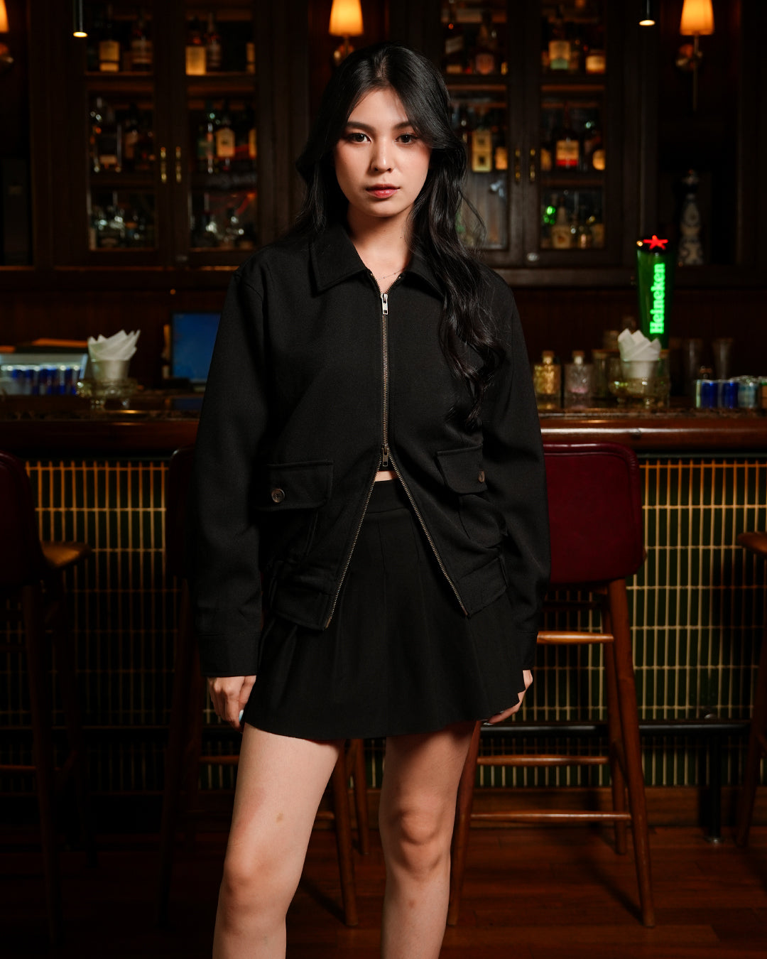 Bomber Forevan Jacket - Black