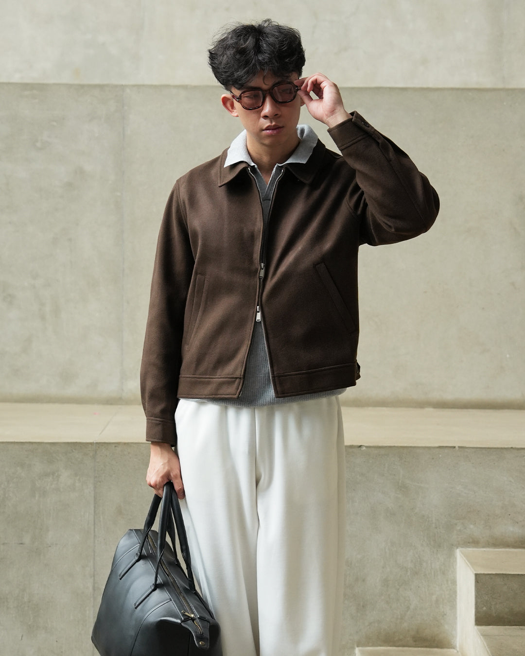 Wool Fiber Jacket SGNR - Coffee