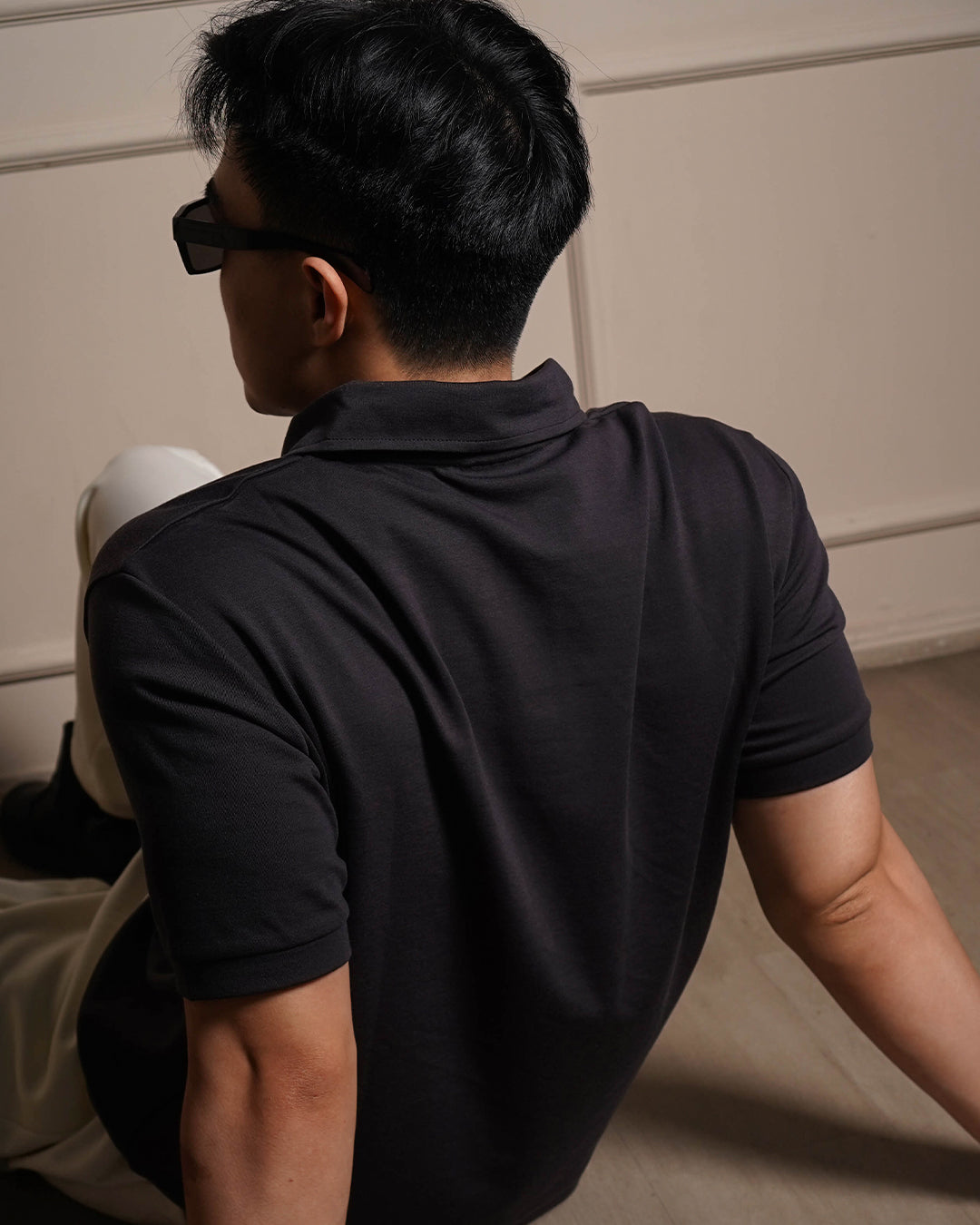 Polo Modern Fit Minimal Breeze Wear - Charcoal