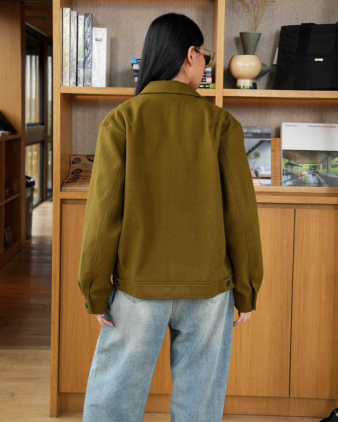 Wool Fiber Jacket SGNR - Olive