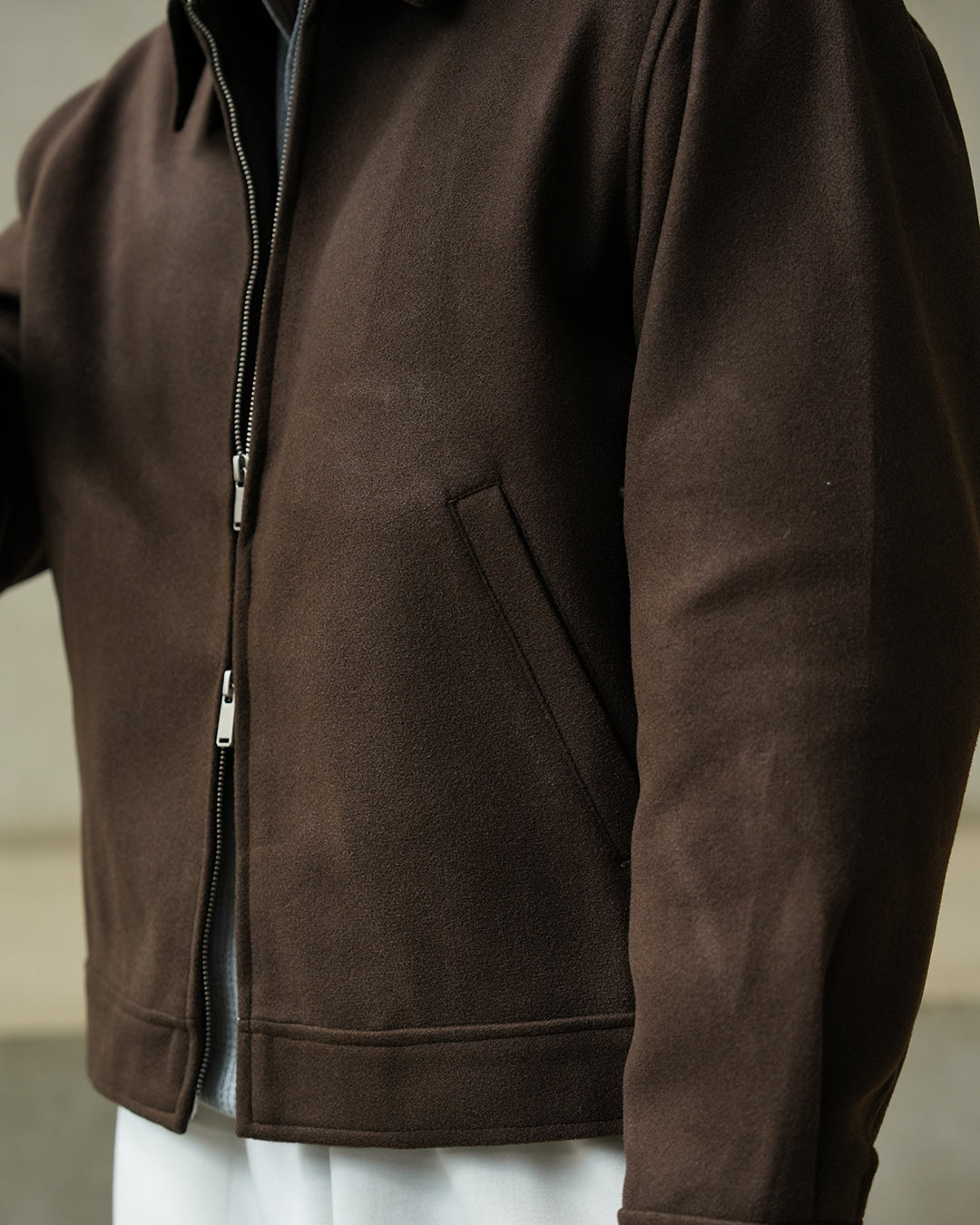 Wool Fiber Jacket SGNR - Coffee