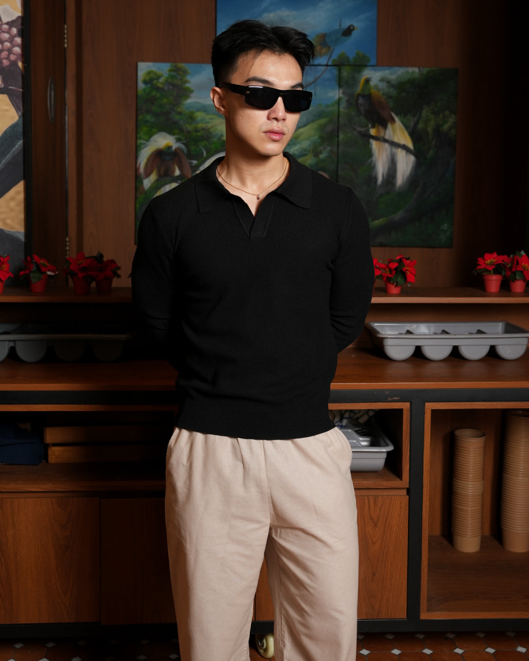 Castello Polo Shirt - Black