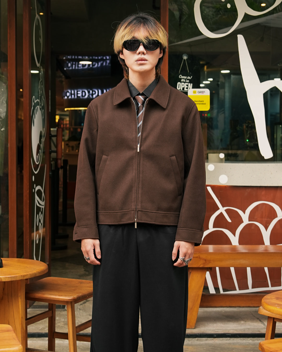Wool Fiber Jacket SGNR - Coffee