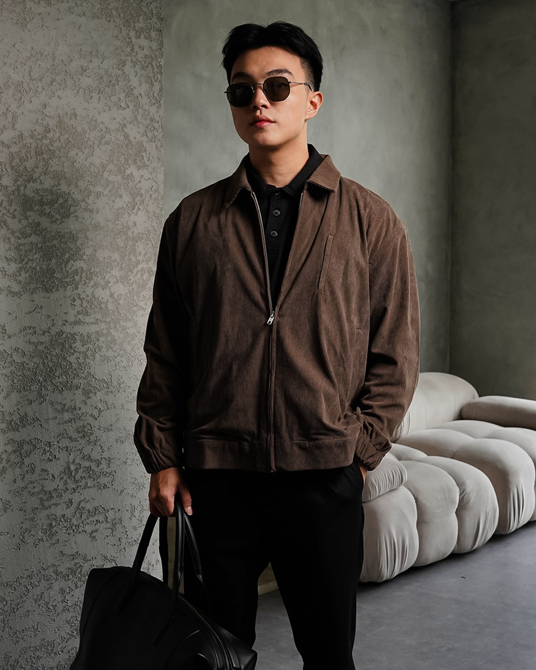 Minimal Jacket Corduroy - Coffee