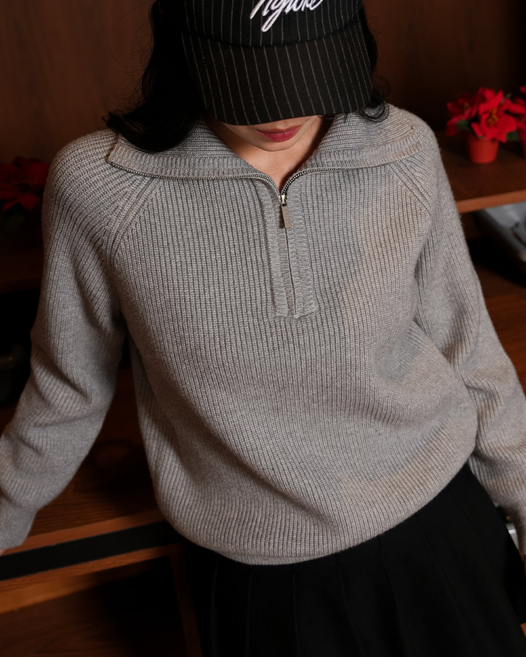 Classic Pull-Zipper SIGNORE - Gray