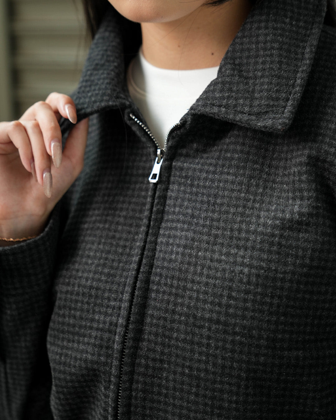 Woolaken Flannel Work Jacket - Noir Black