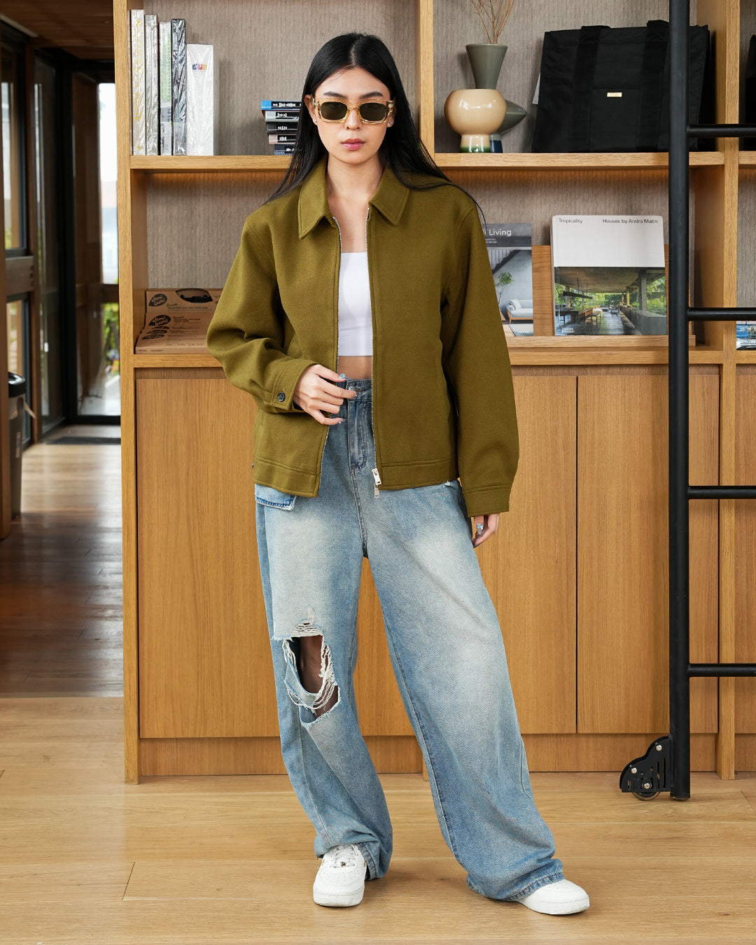 Wool Fiber Jacket SGNR - Olive