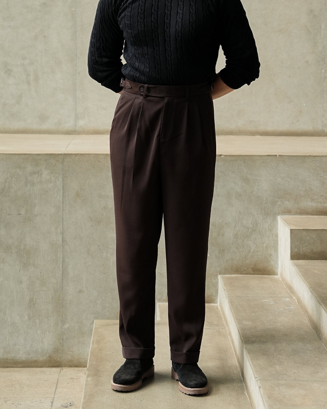 Basic Gurkha Pants - Coffee