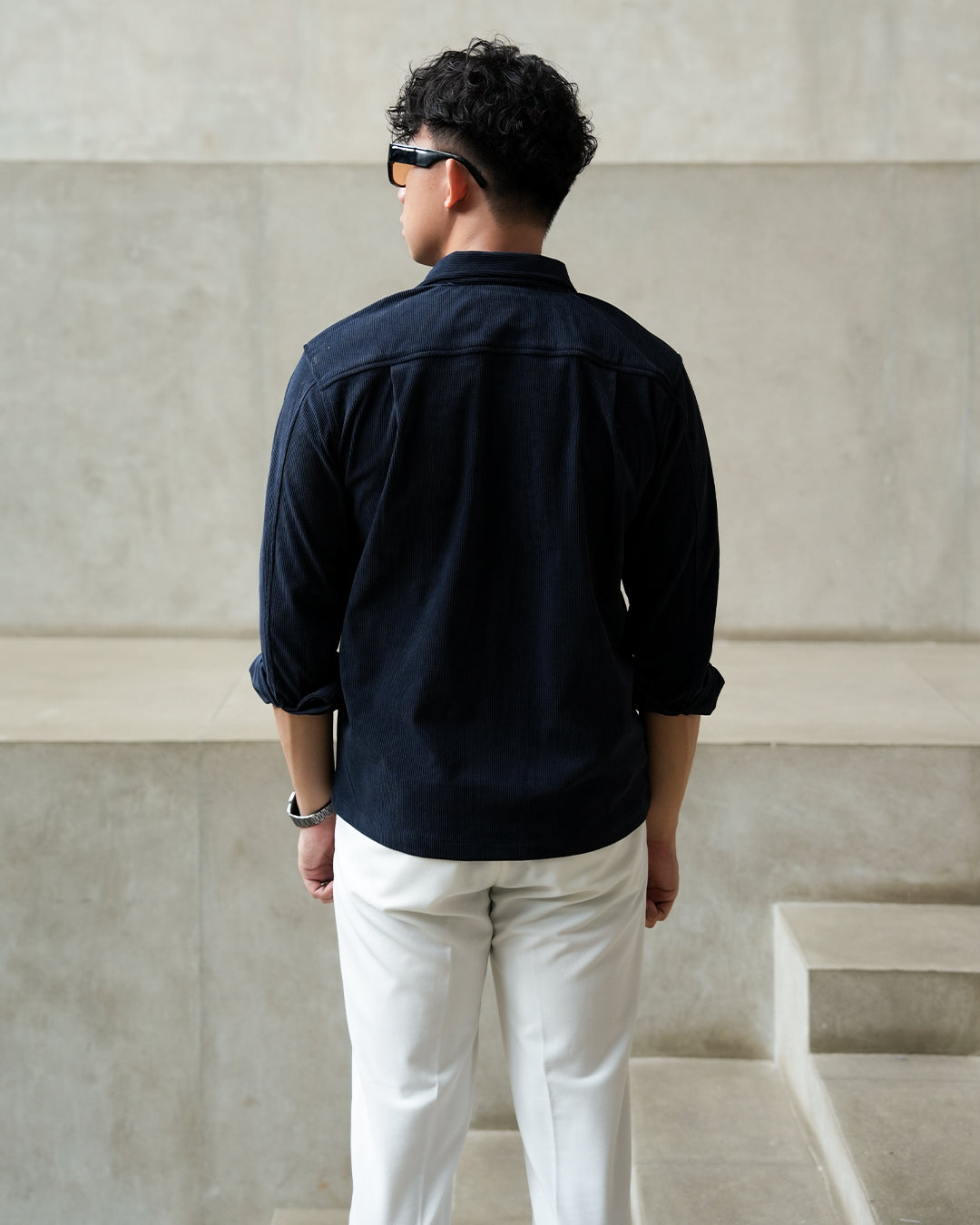 Corduroy Overshirt SIGNORE - Navy