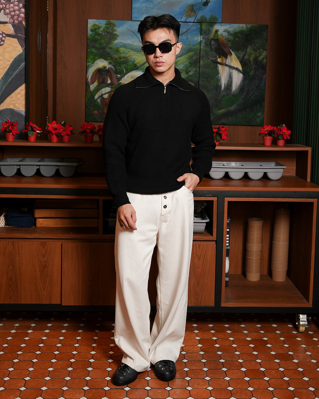 Classic Pull-Zipper SIGNORE - Black