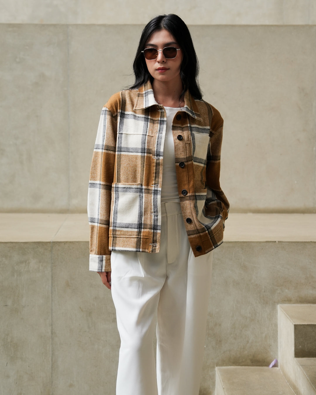 Overshirt Flannel Jacket Limited - Camel Cream