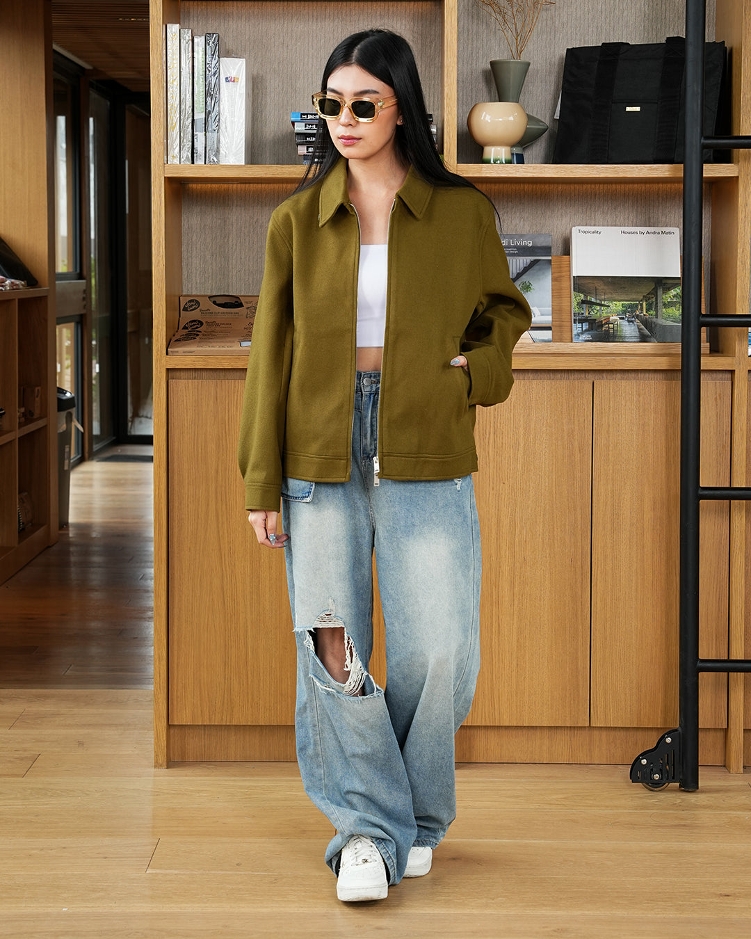 Wool Fiber Jacket SGNR - Olive