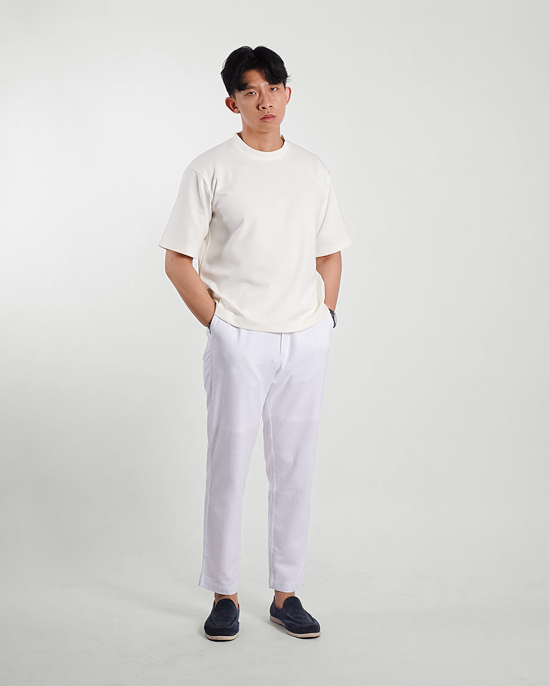 Oversize Tees Shirt Minimal Breeze Wear - Offwhite