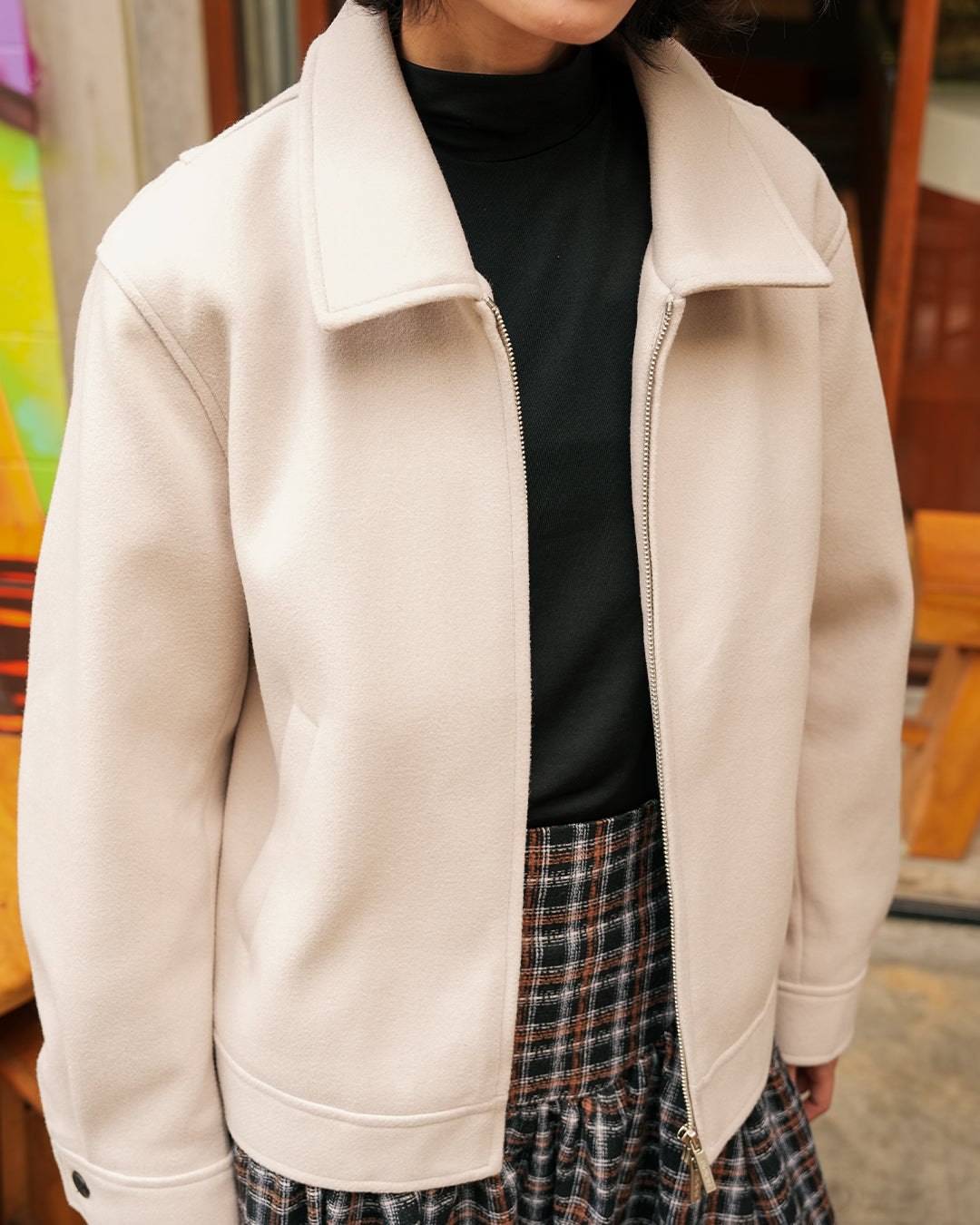 Wool Fiber Jacket SGNR - Beige