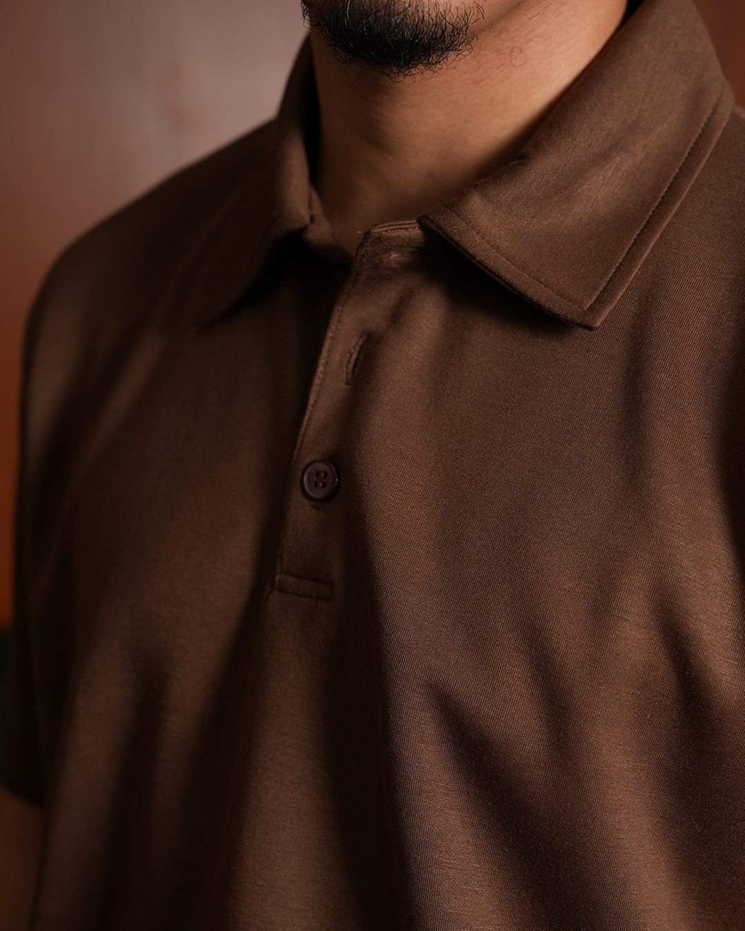 Polo Modern Fit Minimal Breeze Wear - Coffee