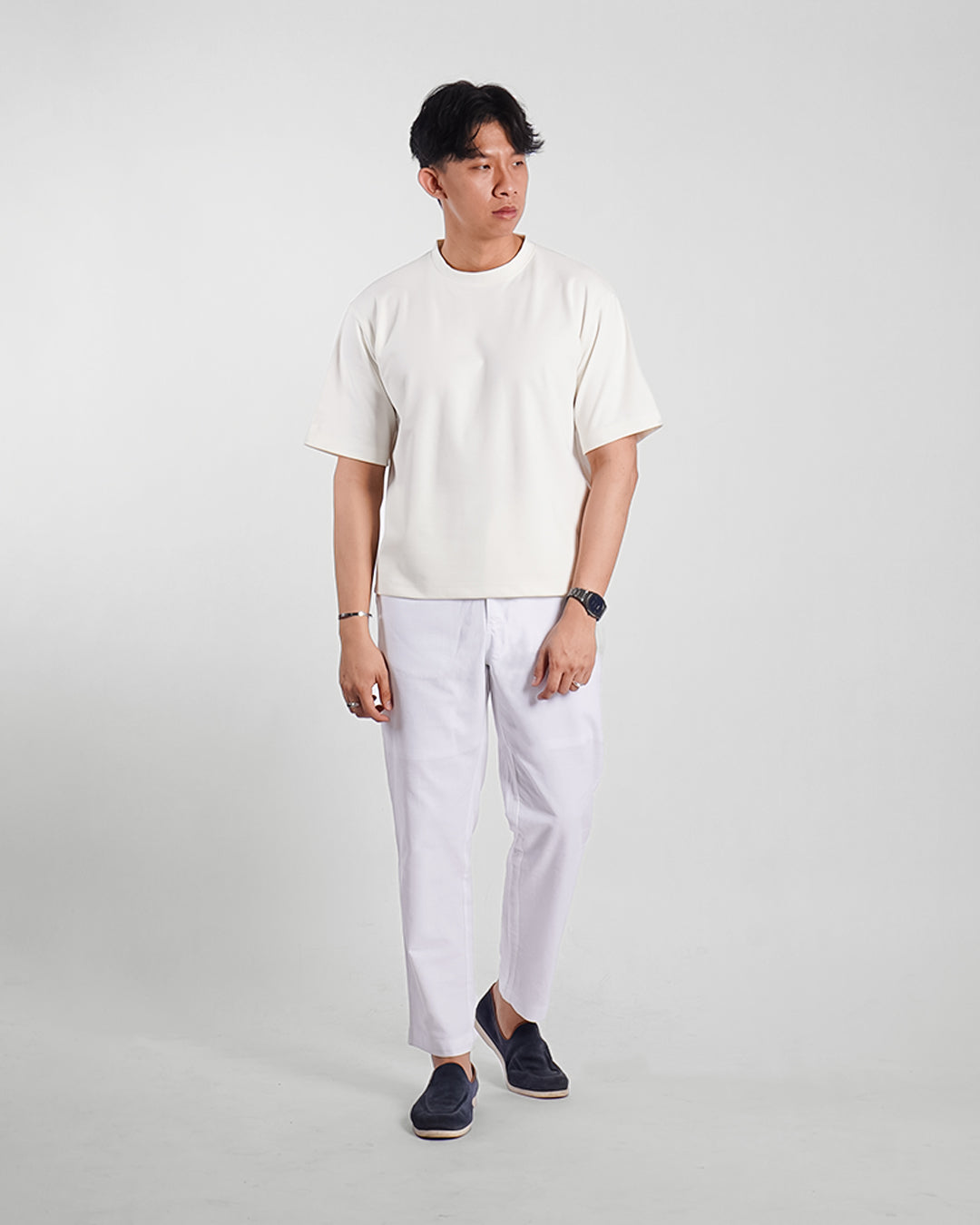 Oversize Tees Shirt Minimal Breeze Wear - Offwhite