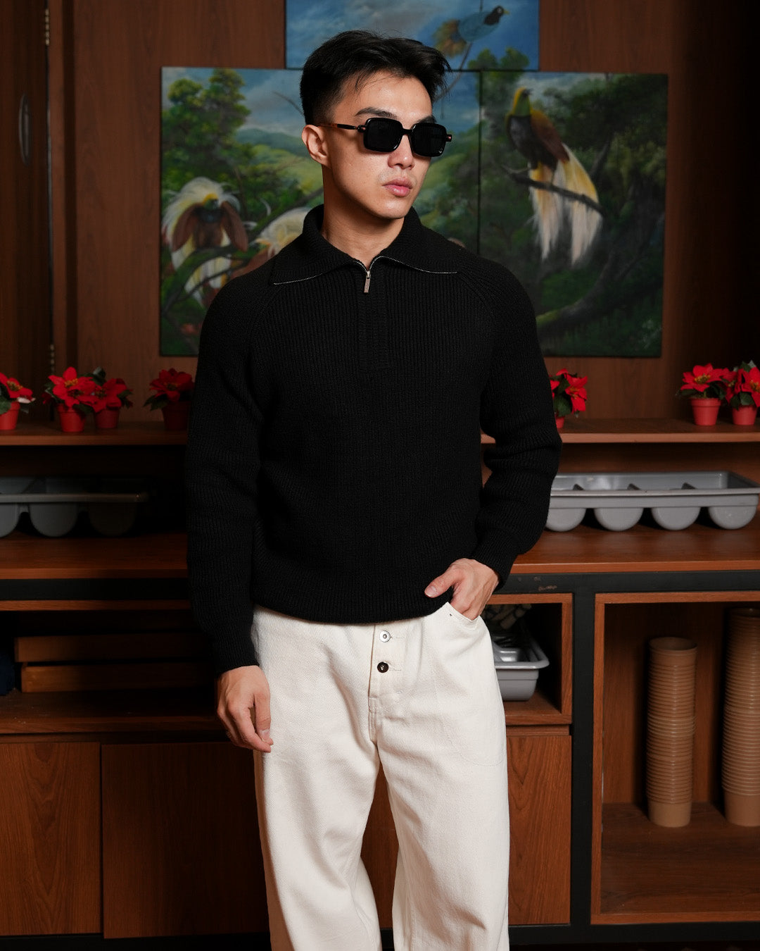 Classic Pull-Zipper SIGNORE - Black