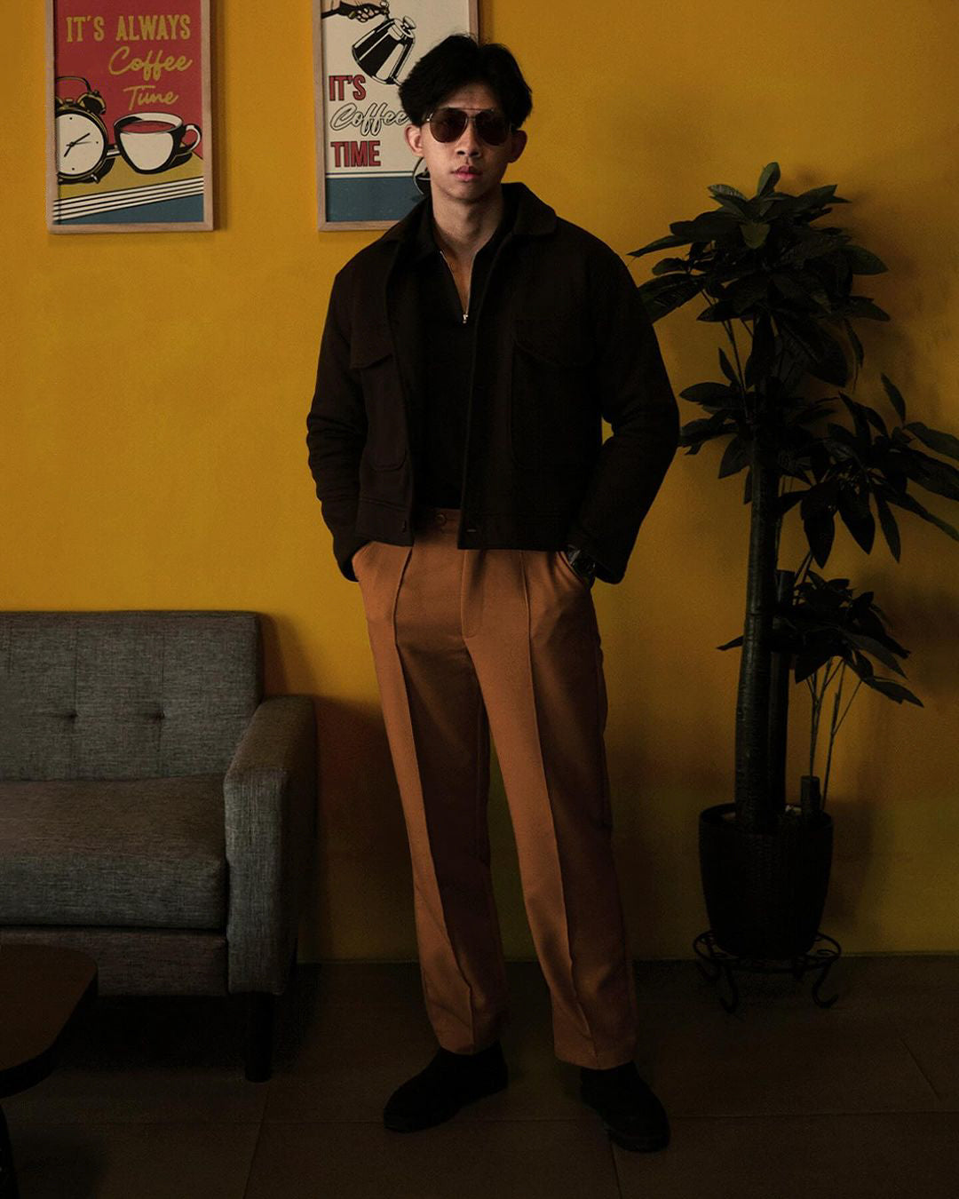 Trouser Stripe Pants - Camel