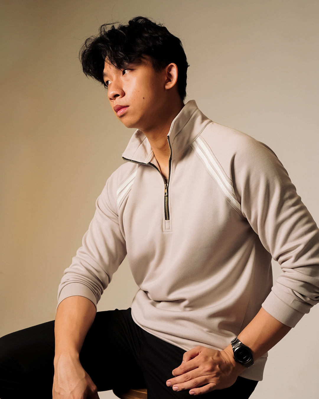 Lawson Halfzip Retro - Silver Gray