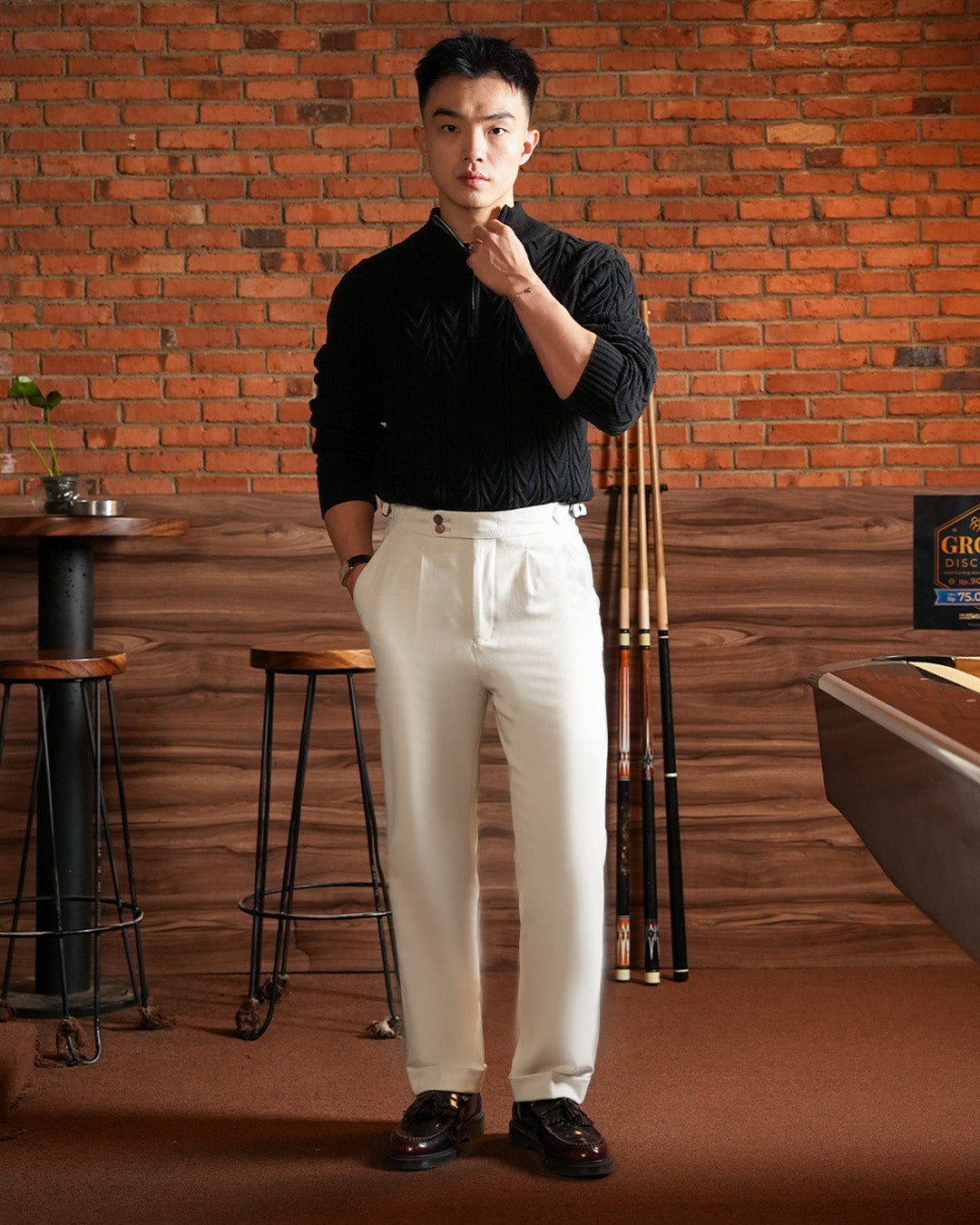 Gurkha Pants Cotton Wool - Offwhite