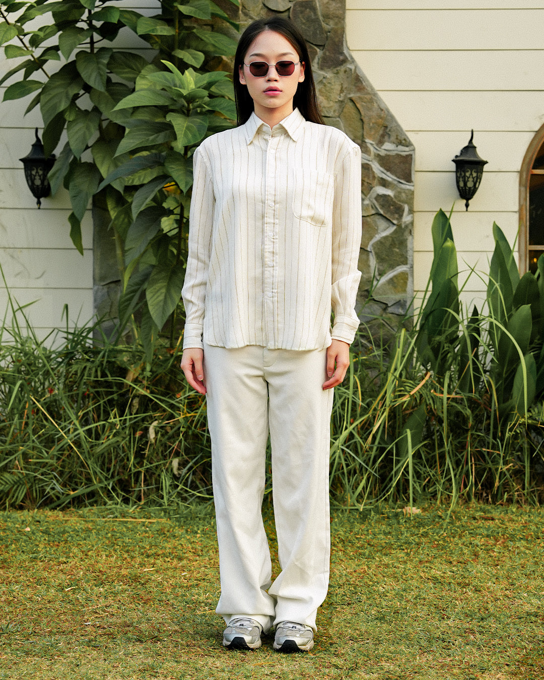 Abstract Stripe Shirt - Offwhite