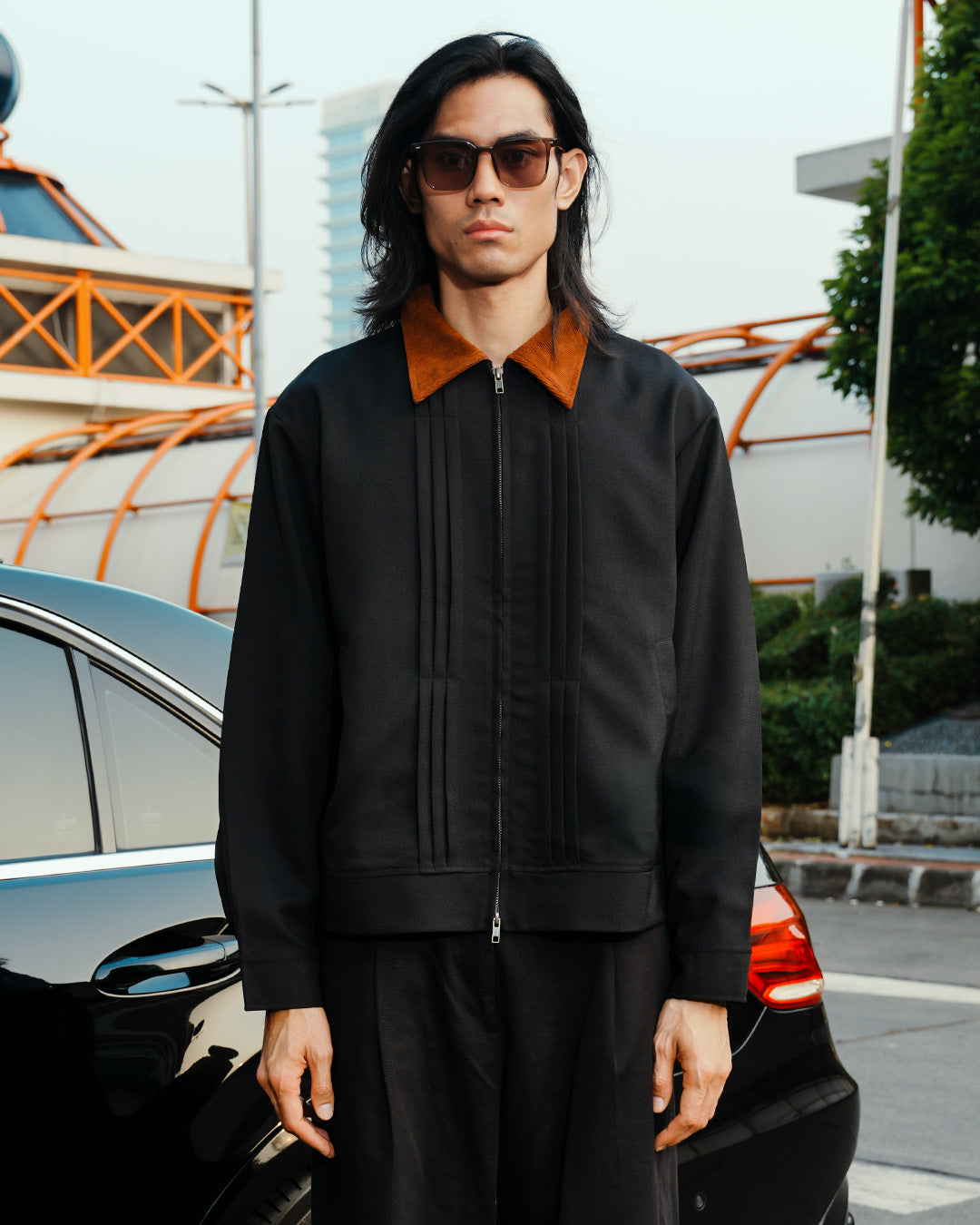 Milano Pleat Jacket - Black