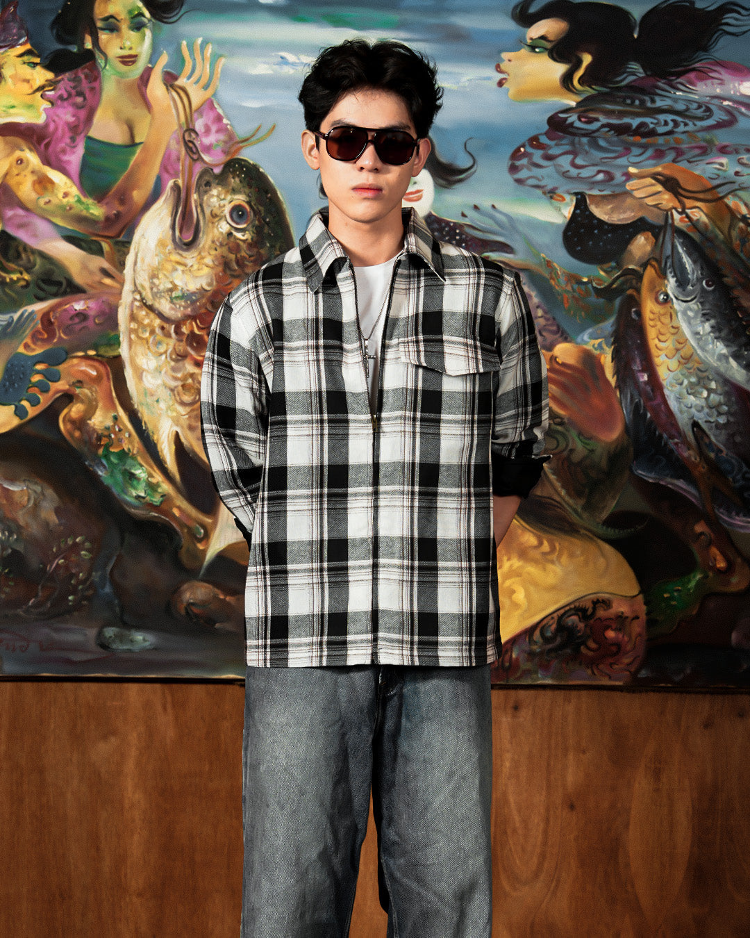 Flannel Overshirt Jacket - Ashwood Plaid