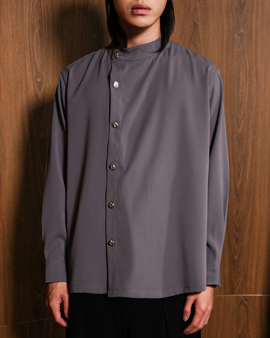 Asymetrical Shirt - Gray