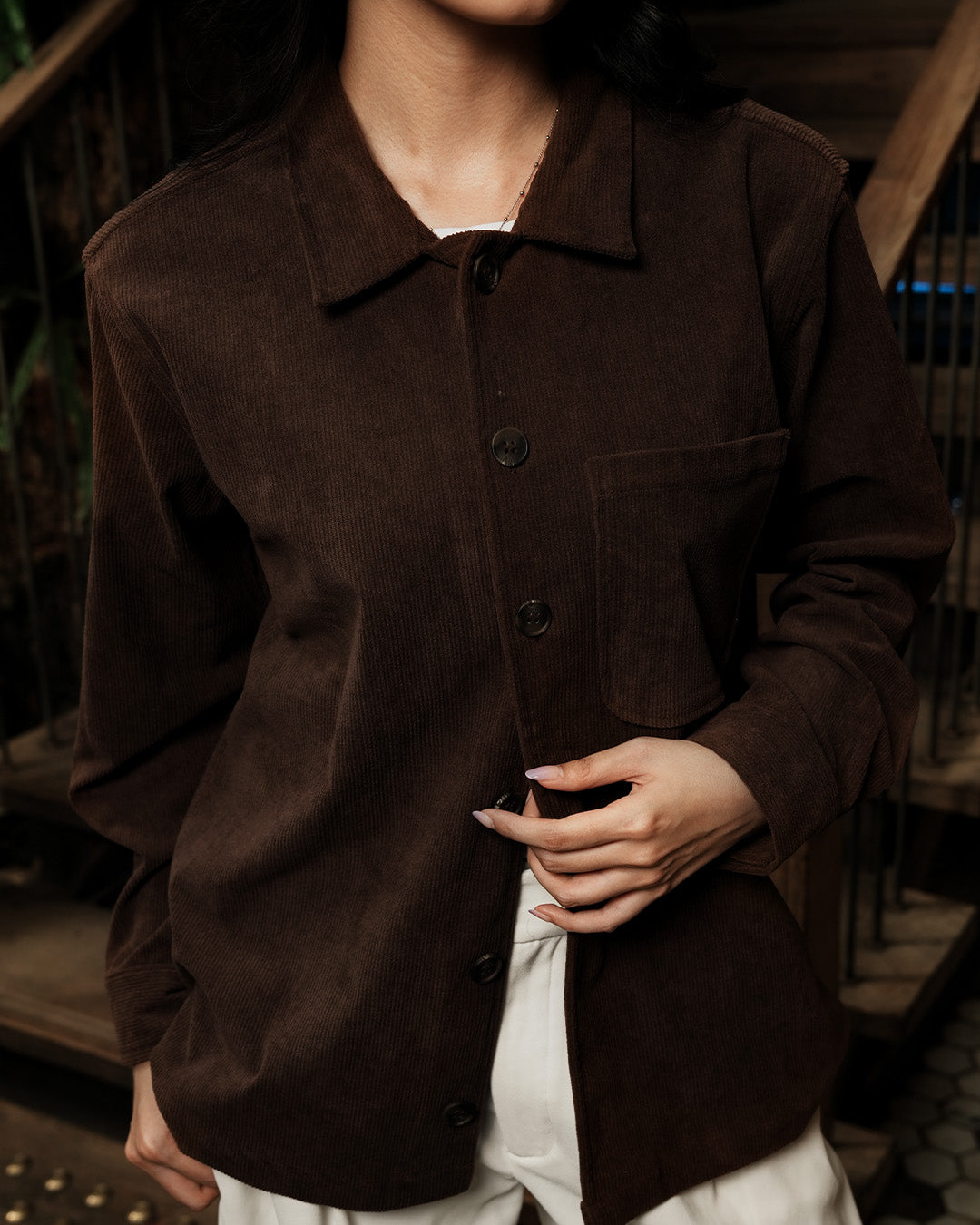 Overshirt Corduroy - Brown