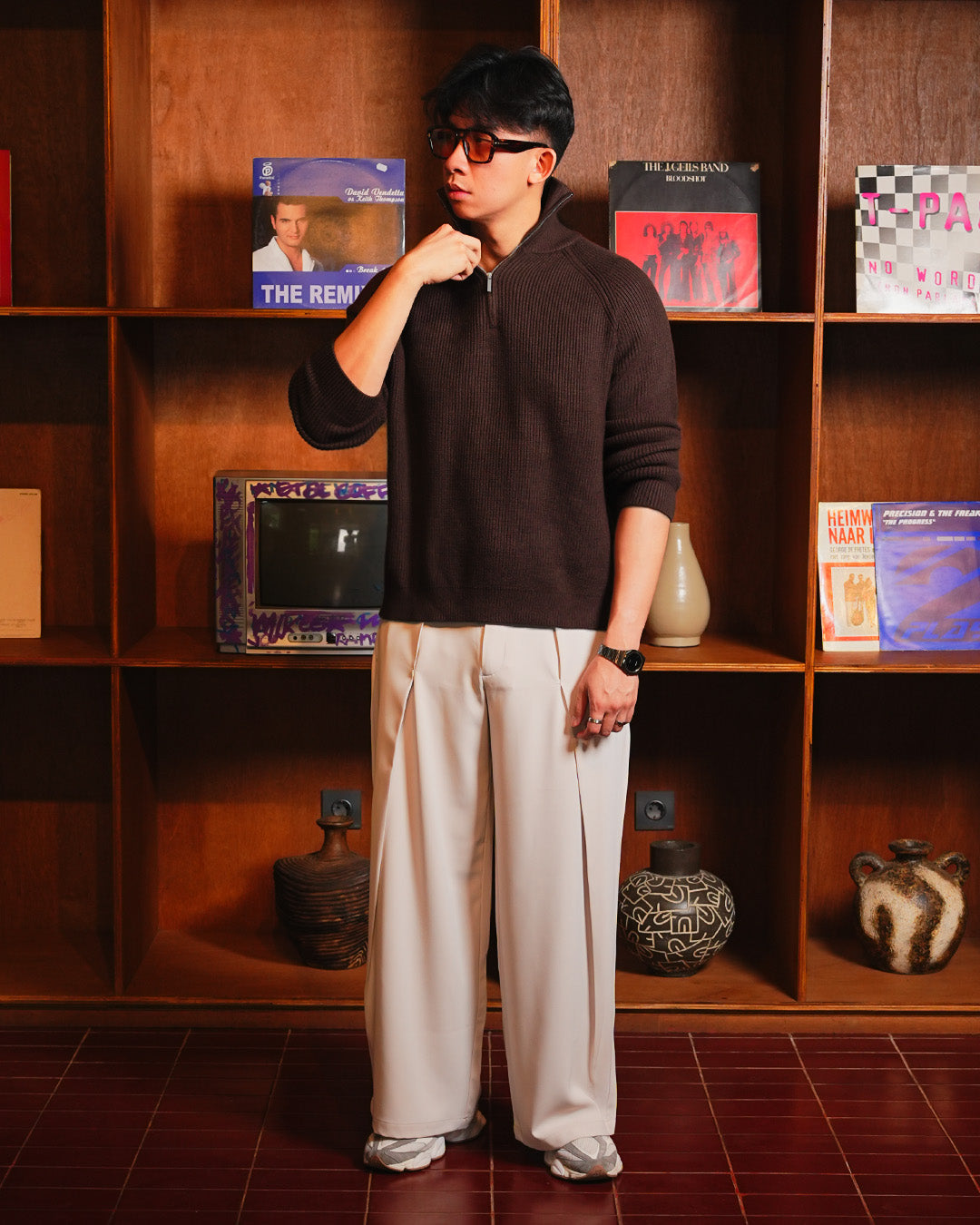 Minimal Knitwear Half Zip