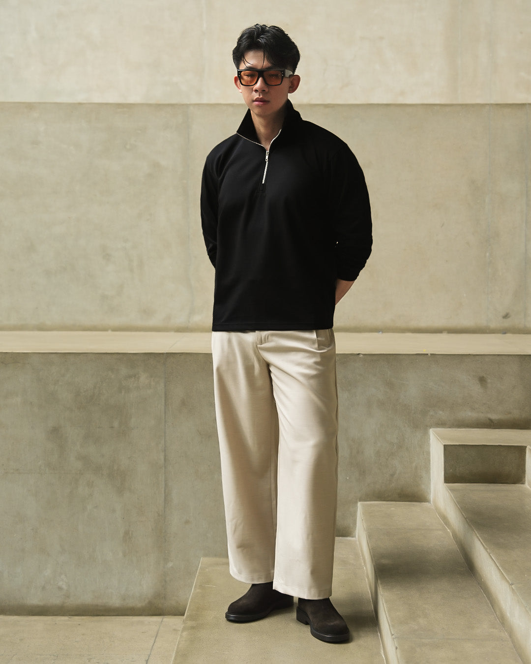 Half Zip Breeze Wear 2.0 - Black
