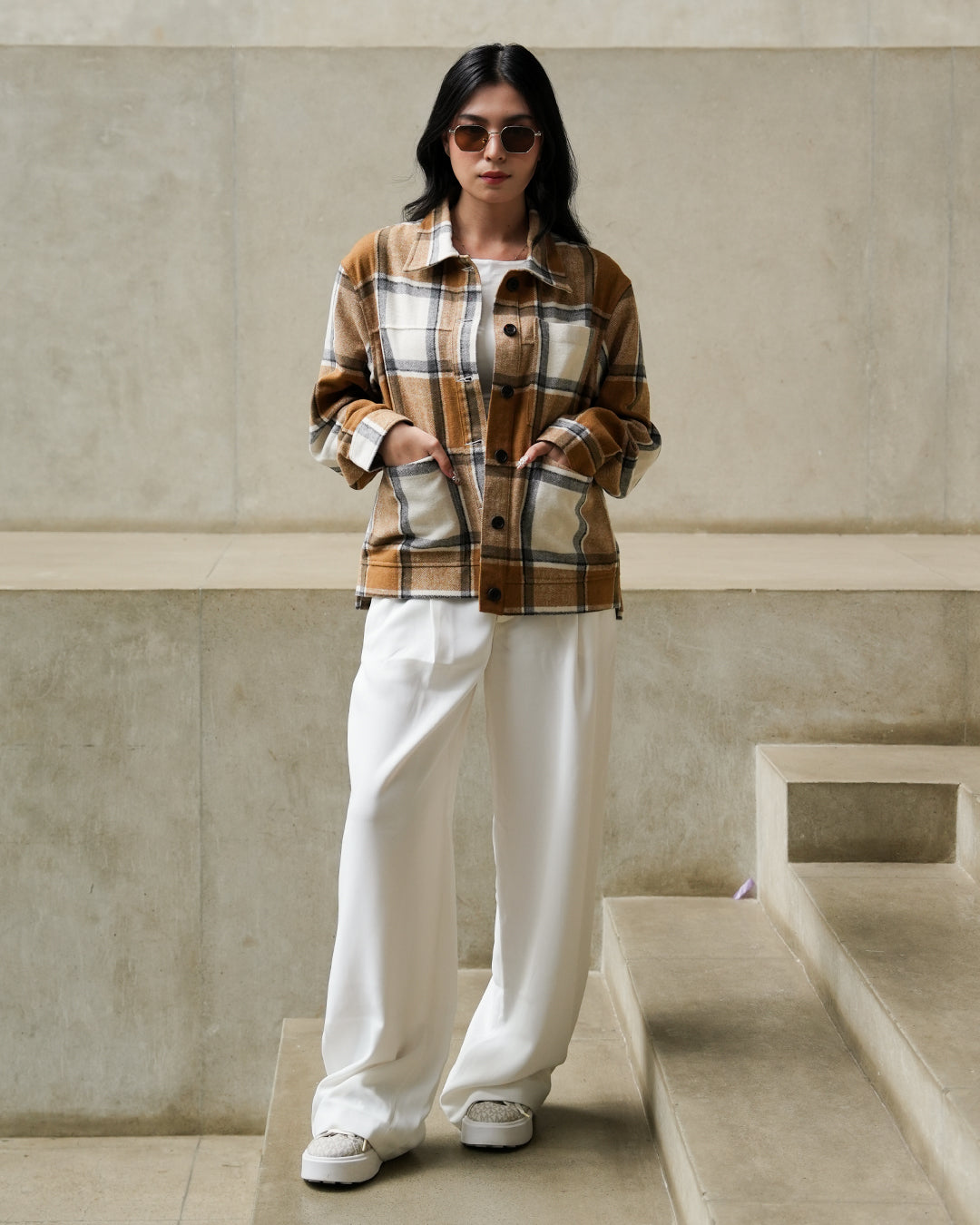 Overshirt Flannel Jacket Limited - Camel Cream