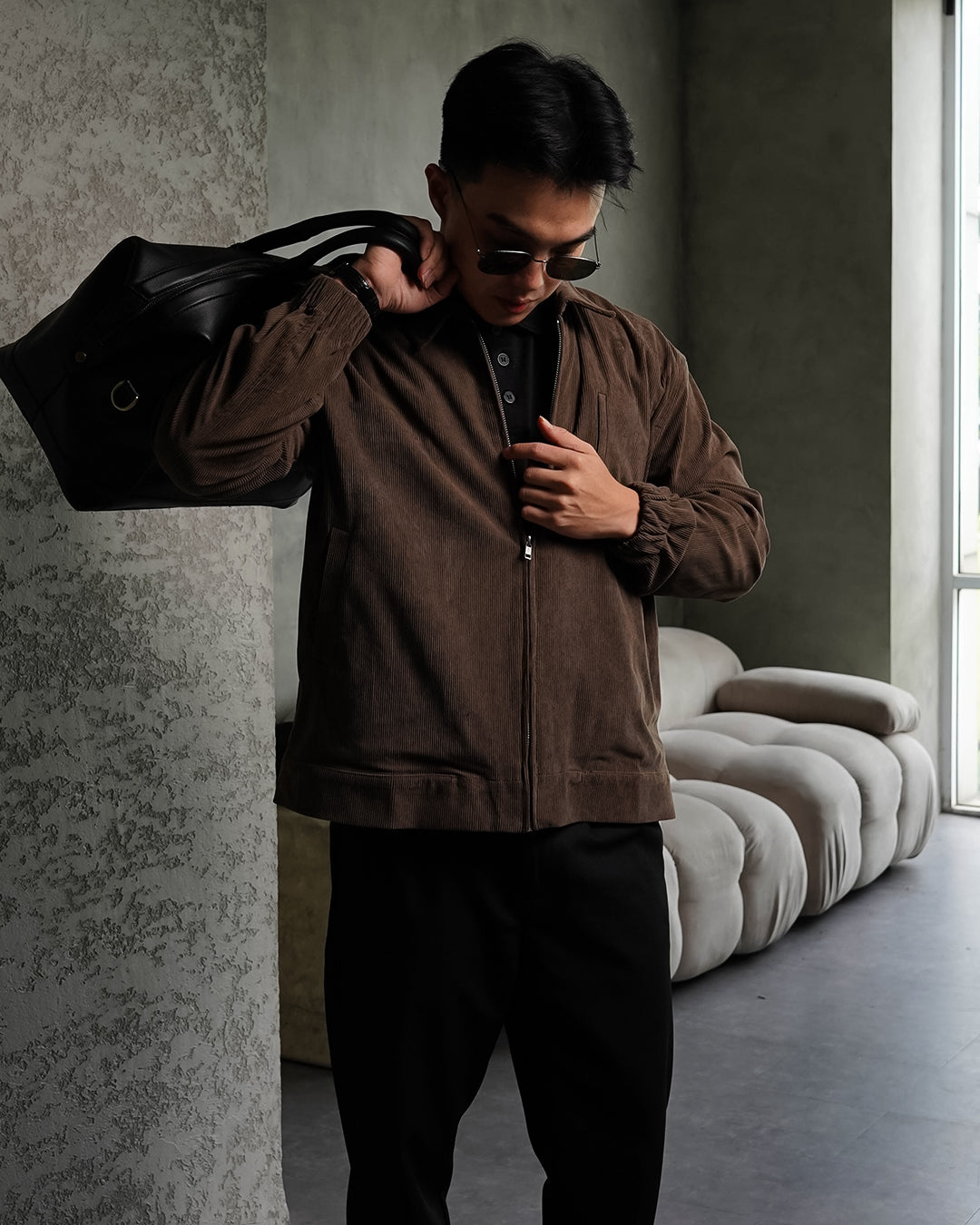 Minimal Jacket Corduroy - Coffee