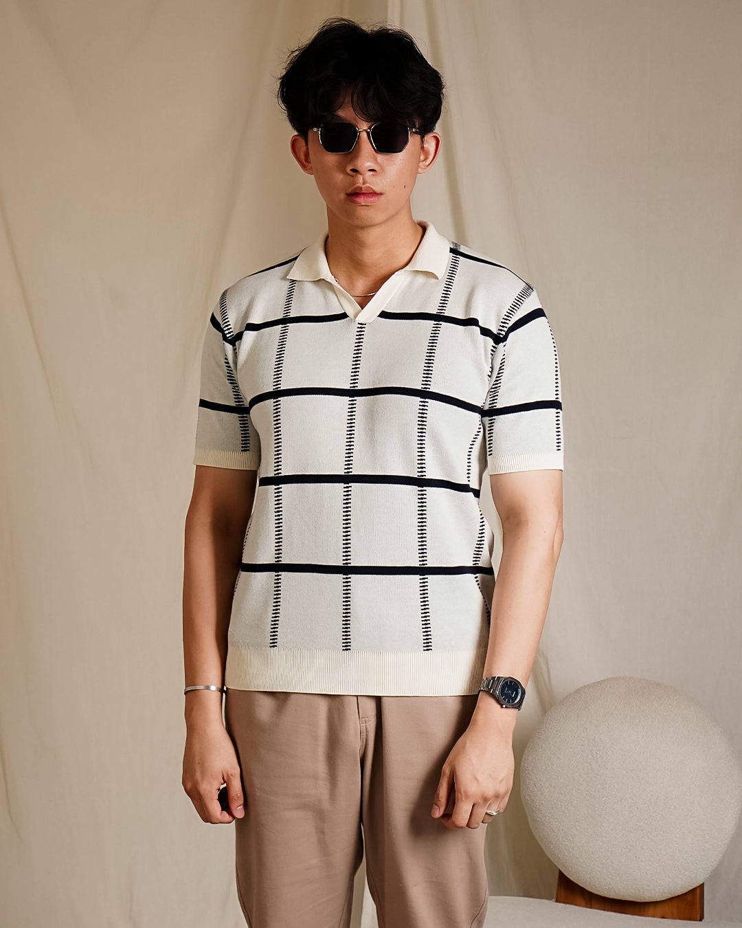 Polo Fenndy Short Sleeve Cotton - Offwhite
