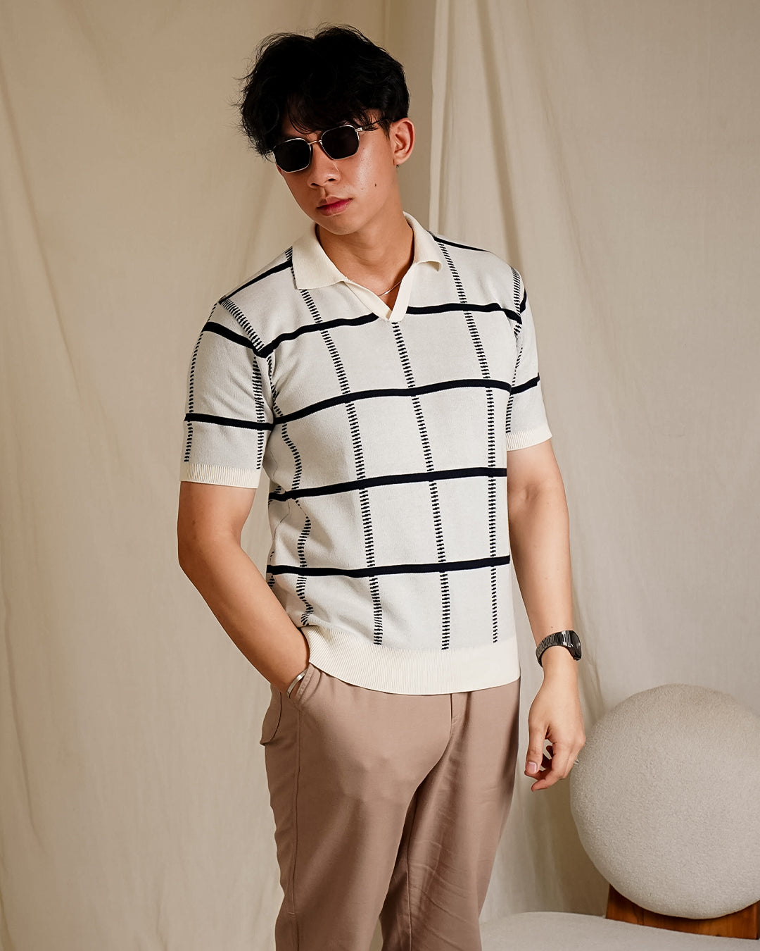 Polo Fenndy Short Sleeve Cotton - Offwhite