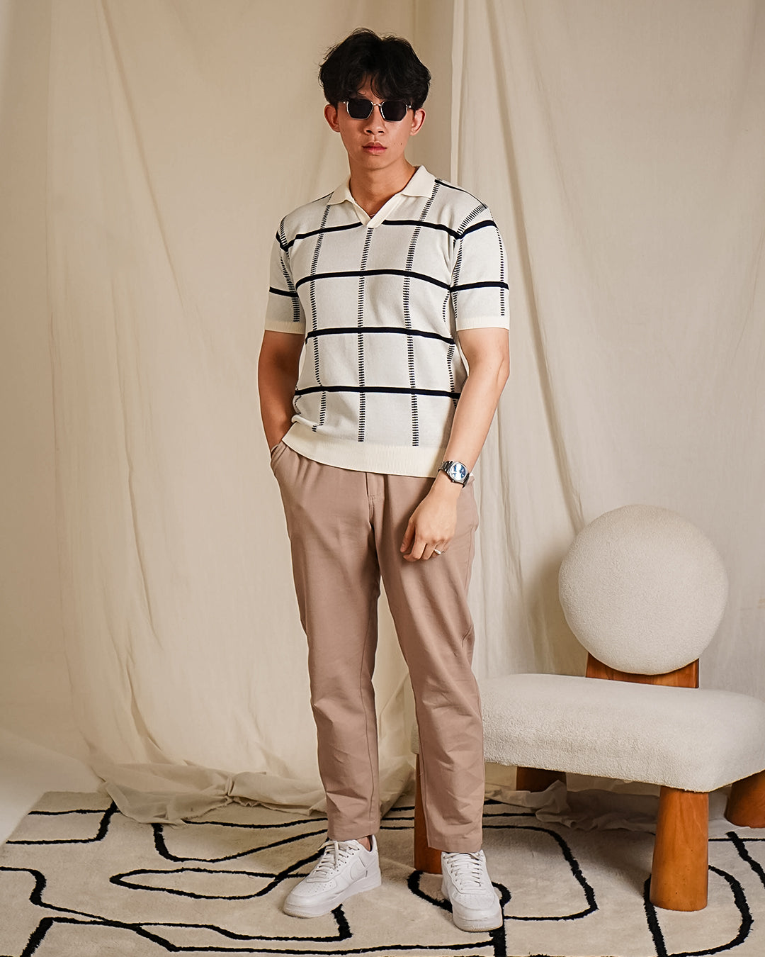 Polo Fenndy Short Sleeve Cotton - Offwhite