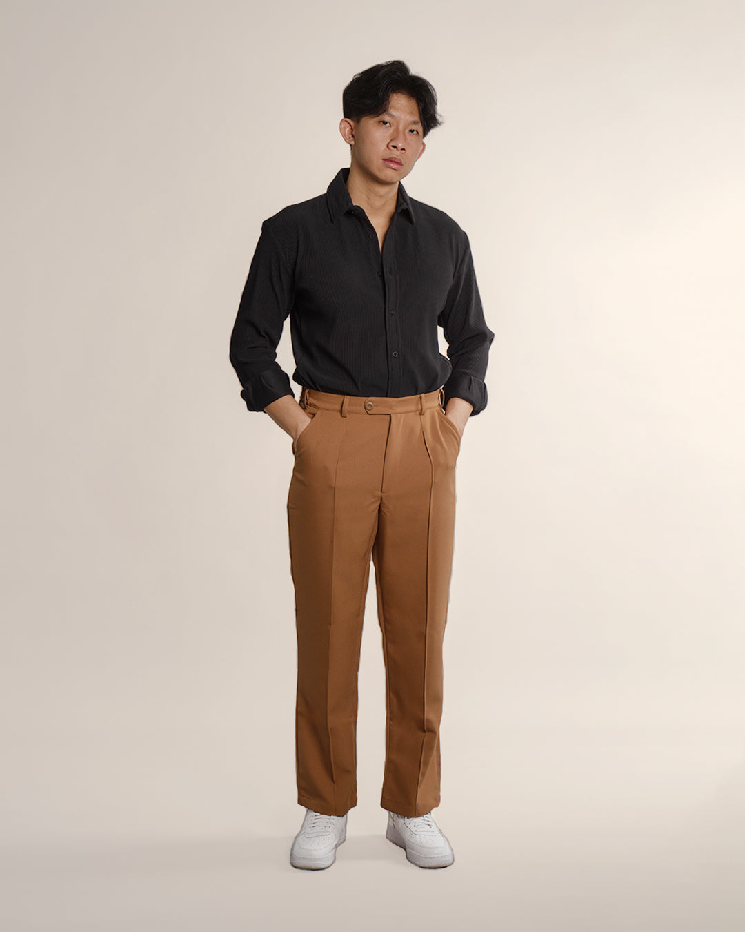 Trouser Stripe Pants - Camel