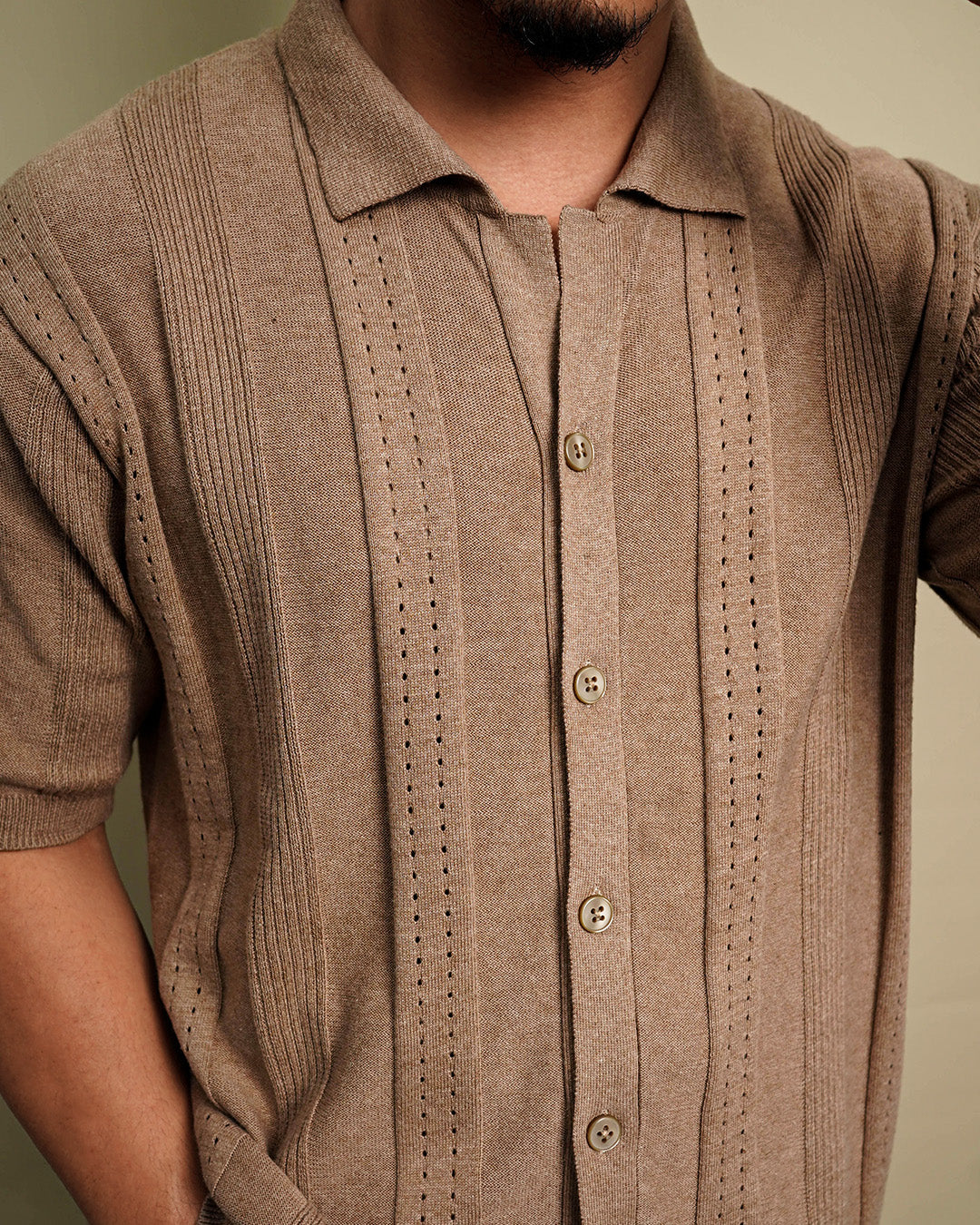Lexington Knitwear Short Shirt Sleeve - Brown