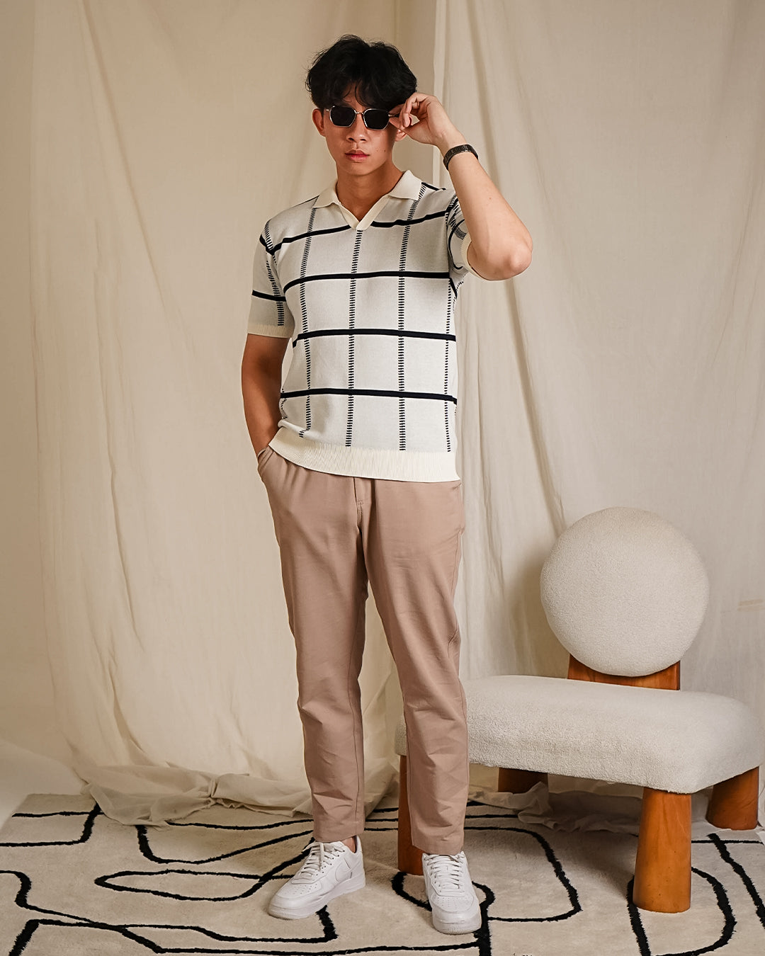 Polo Fenndy Short Sleeve Cotton - Offwhite