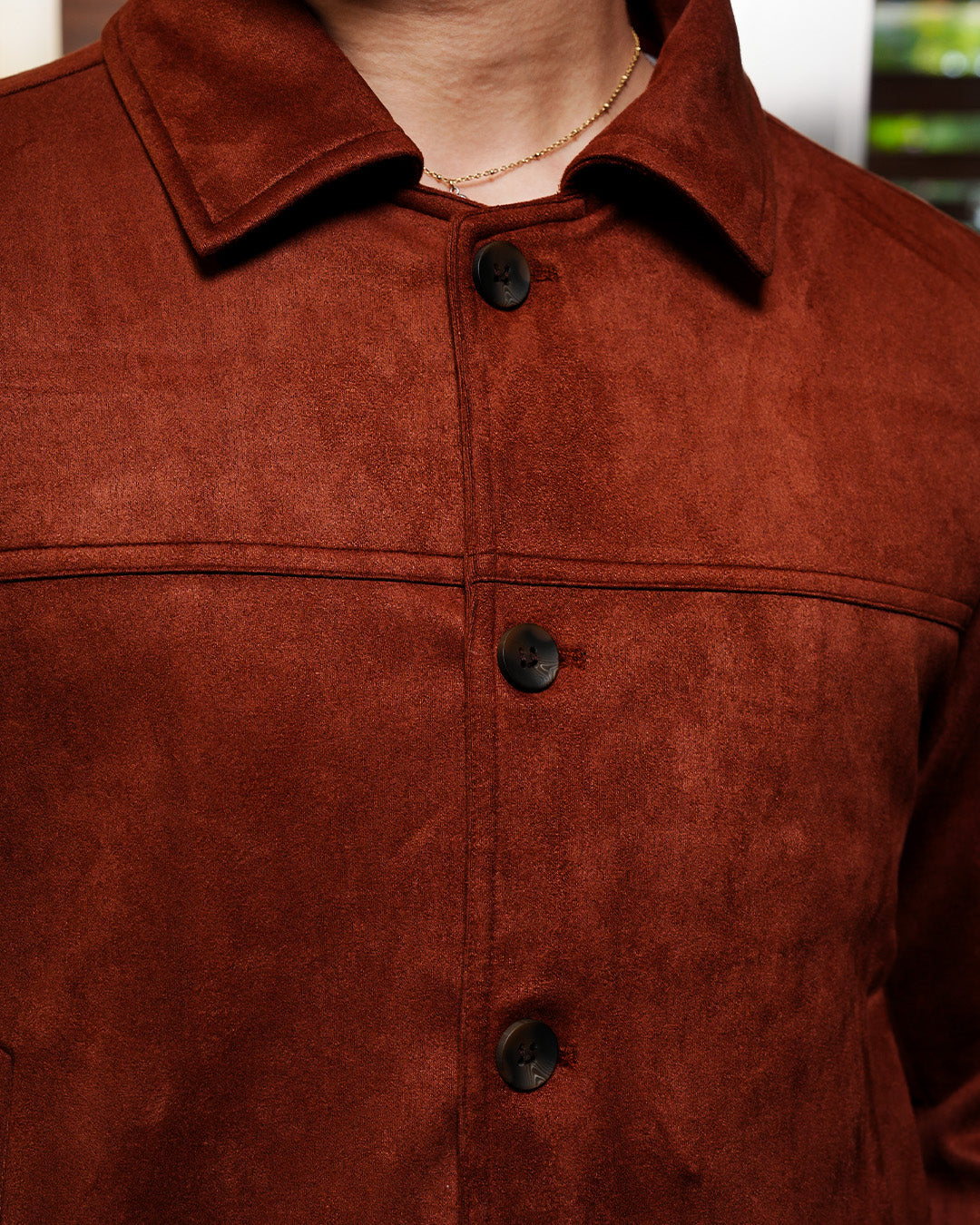 Minimal Button Suede