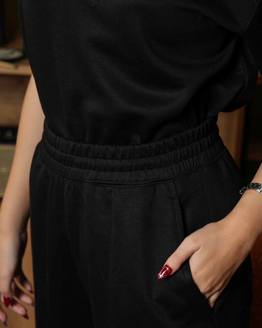 Sweatpants Boxy Modern Straight Fit - Black