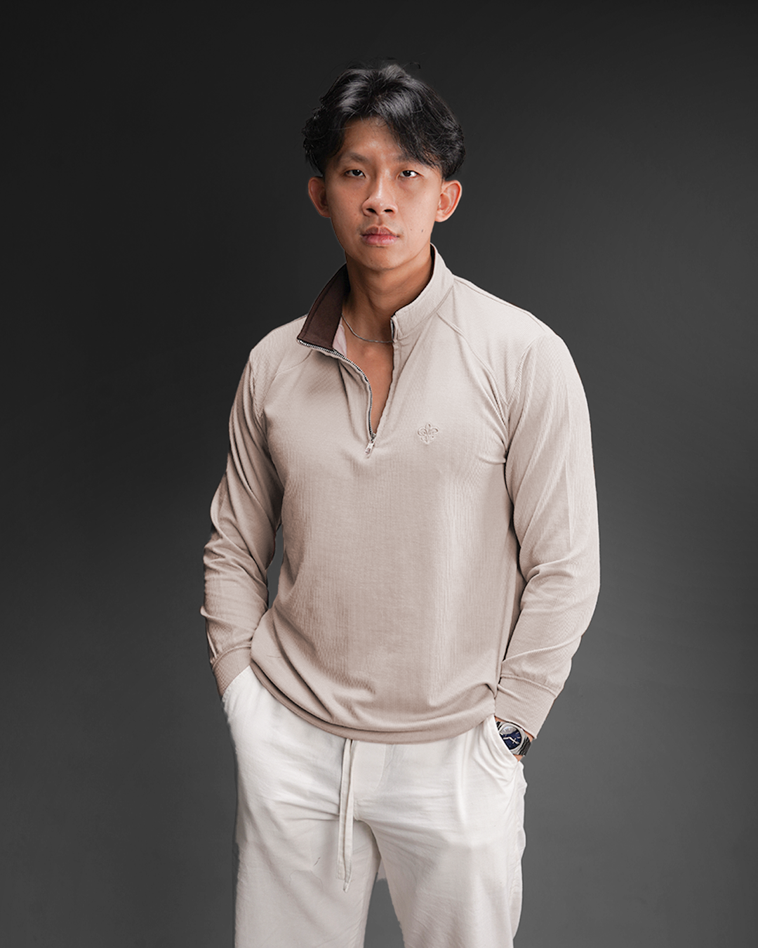 Polo Marvin IV Half Zip - Oat