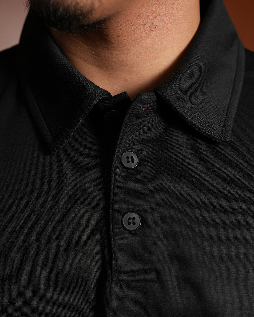 Polo Modern Fit Minimal Breeze Wear - Jet Black