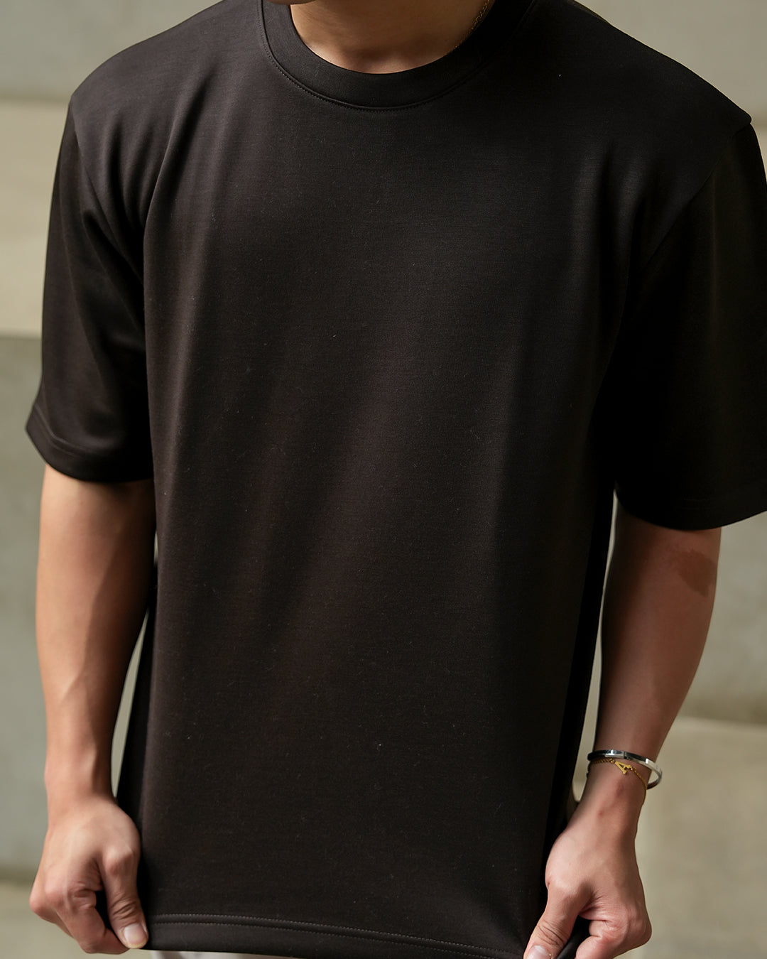 Oversize Tee Shirt Heavyweight BreezeWear - Dark Brown