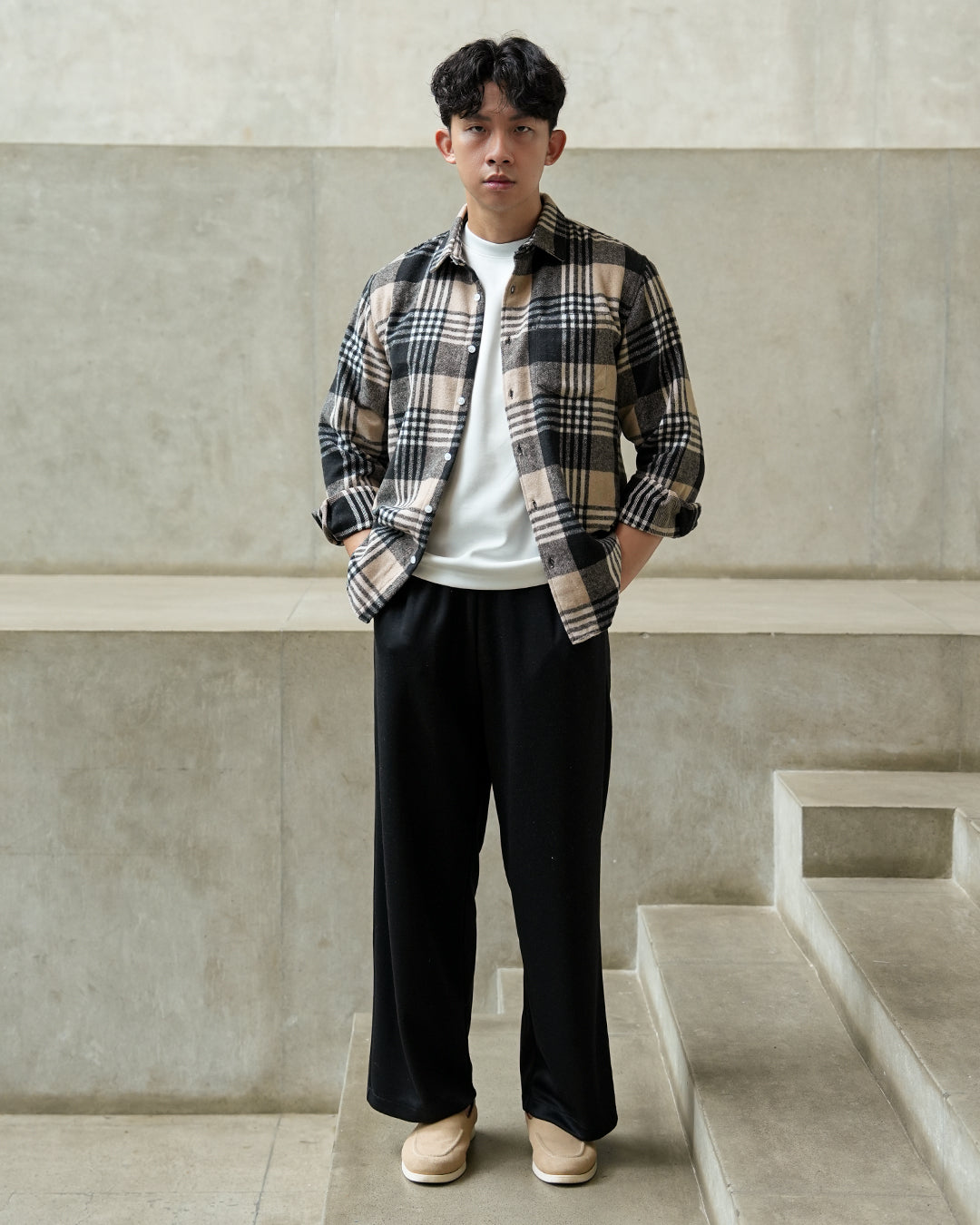 Classic Flannel Shirt - Midnight Square